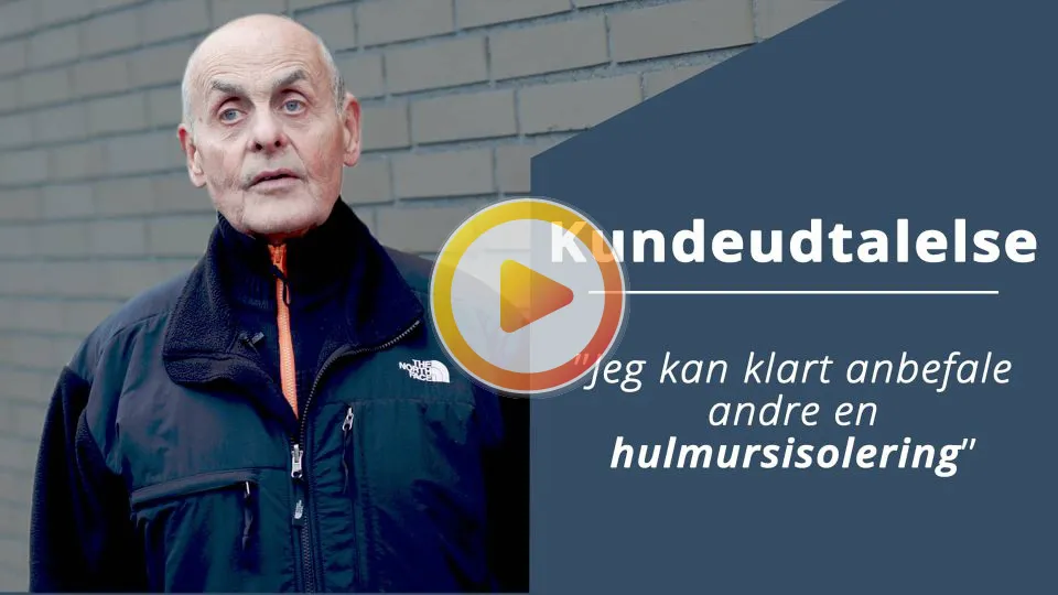 Kundeudtalelse - Freddie fortæller om sine erfaringer med at bruge Calidi i forhold til at hans hus trængte til hulmursisolering.